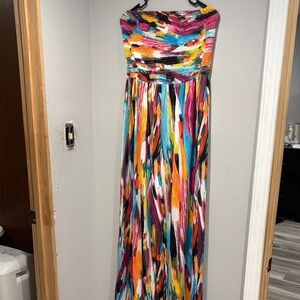 Fashion Nova Vibrant Strapless Jumpsuit